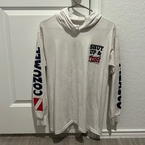 Men’s long sleeve hoodie t-shirt